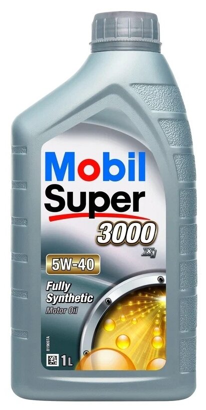 Полусинтетическое моторное масло MOBIL Super 3000 X1 5W-40, 1 л, 1 шт. - фотография № 1