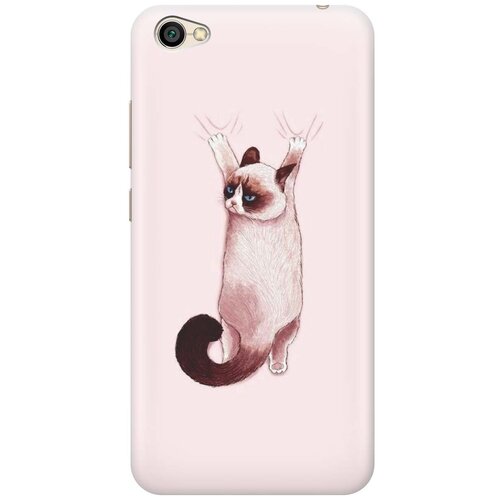 фото Gosso ультратонкий силиконовый чехол-накладка для xiaomi redmi note 5a с принтом "недовольный кот"