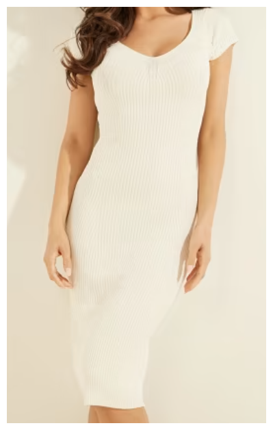 Платье GUESS, размер XL, белый
