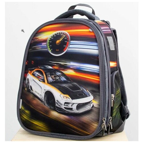 Рюкзак школьный каркасный Гонка