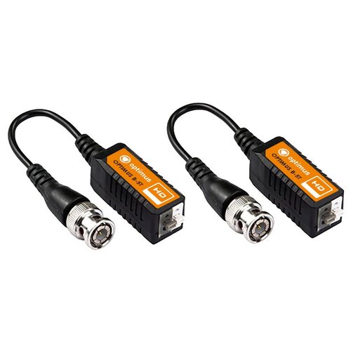 8ch hd cvi tvi ahd passive transceiver 8channels video balun adapter transmitter bnc to utp cat5 5e 6 cable 720p 1080p Комплект Пассивный приемник-передатчик Optimus B-5T (AHD/TVI/CVI)