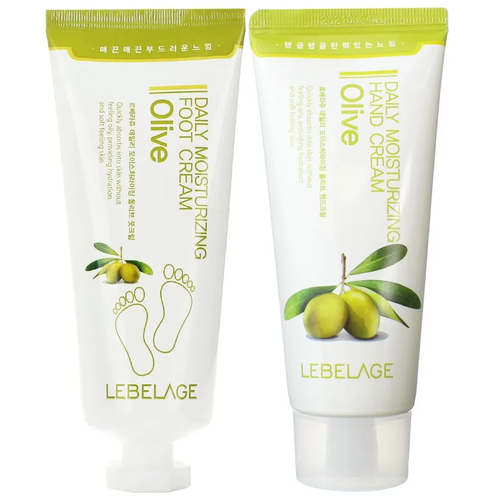 Lebelage Набор кремов для рук и ног с оливой / Daily Moisturizing Olive, 100 мл*2 крем для рук jungnani daily mood hand cream joyful day