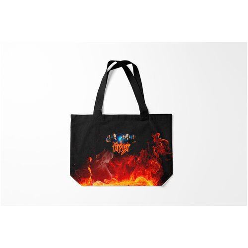 фото Сумка-шоппер / 46х35 см / рок / ария в огне burnettie