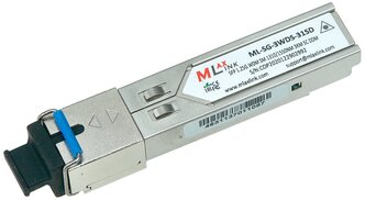 Модуль MlaxLink ML-SG-3WDS-31SD SFP WDM, 1.25Гб/с, 3км, 1310/1550нм, SC, DDM