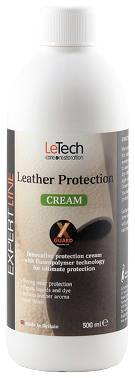 Крем защитный для натуральной кожи, матовый, LeTech, Leather Protection Cream, 500ml