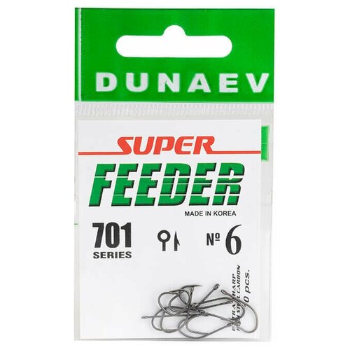 Крючок Dunaev Super Feeder 701 # 6 (упак. 10 шт)