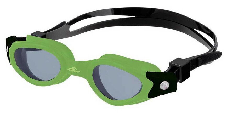 Очки для плавания "FASHY AquaFeel Faster" арт.4143-61 дымчатые линзы зеленая оправа