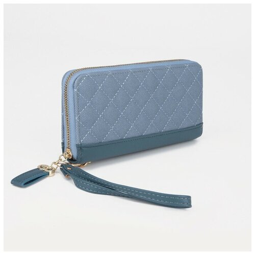 фото Кошелёк на молнии, цвет голубой dreammart