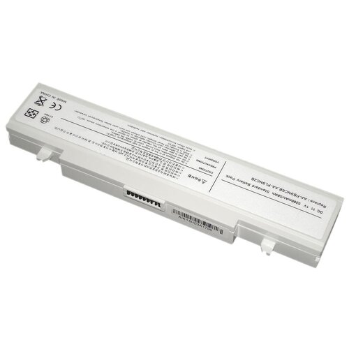 Аккумуляторная батарея для ноутбука Samsung R420 R510 R580 R530 (AA-PL9NC6W) 5200mAh OEM белая аккумулятор акб для ноутбука samsung r420 r510 r580 r530 r780 q320 r519 r522 4400mah 10 8 11 1v aa pb9nc6b