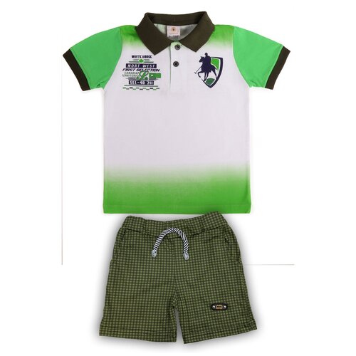 Комплект одежды Bobonchik kids, размер 86, зеленый комплект одежды bobonchik kids размер 128 зеленый