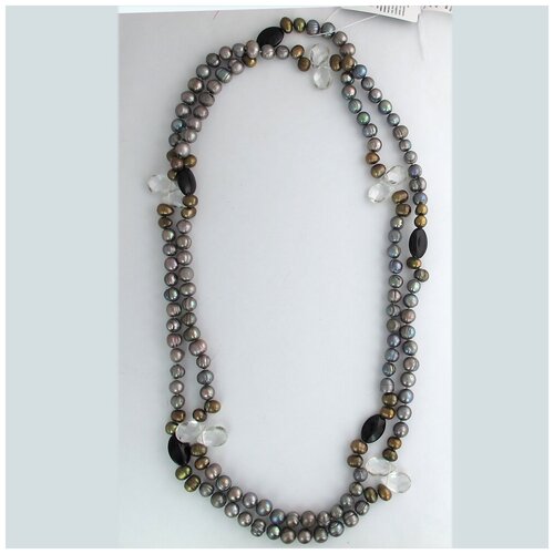 Колье Эстет хрусталь горный хрусталь агат 2600₽