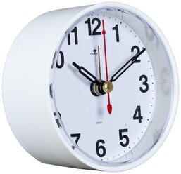 Рубин Часы - будильник настольные "Классика", дискретный ход, 8 х 8 см, АА