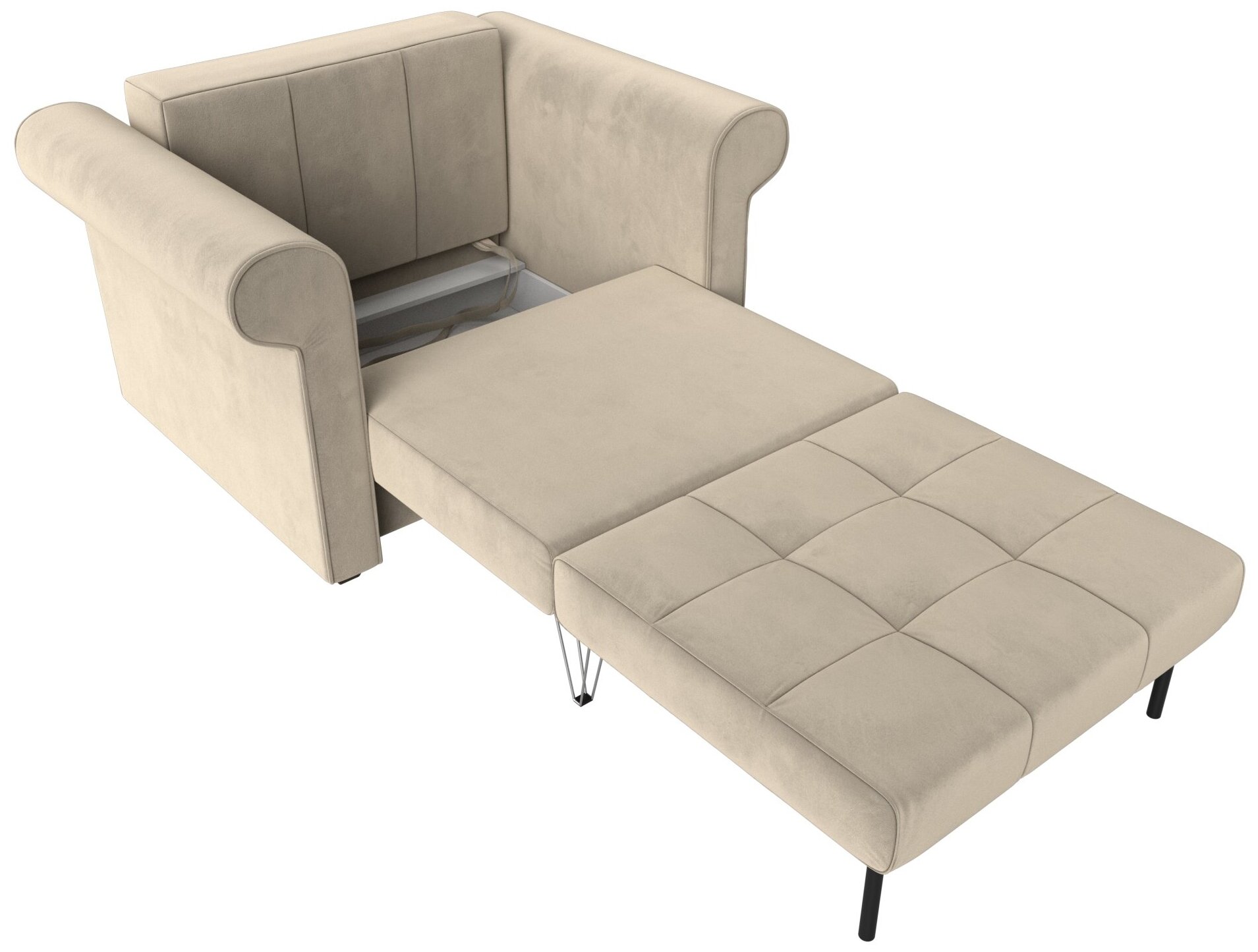 Кресло-кровать Берли, Микровельвет, Модель 101282