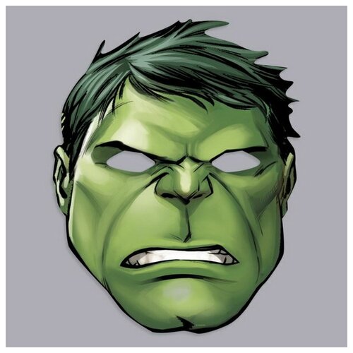 фото Маска карнавальная "халк", мстители, 5 шт. marvel