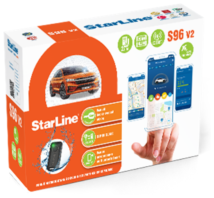 Автосигнализация StarLine S96 v2 2CAN4LIN 2SIM GSM GPS