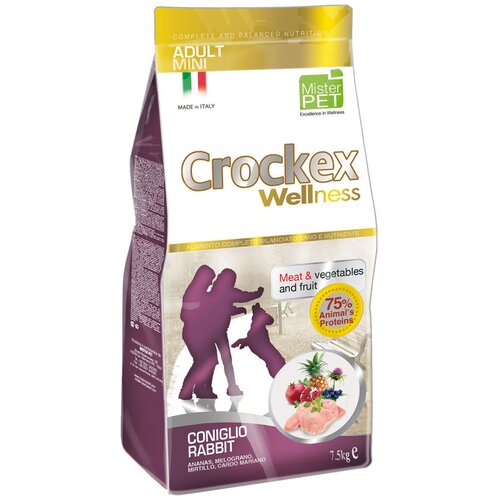 Crockex сухой корм для собак мелких пород, кролик и рис