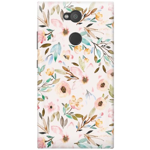 фото Re:pa накладка transparent для sony xperia l2 с принтом "розовая нежность"