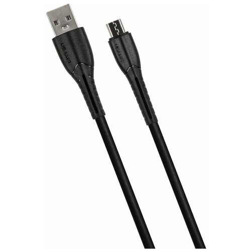 Дата-Кабель USAMS- U35 USB - Micro USB, черный дата кабель usams sj432 usb micro usb с индикатором 1 м силиконовый ассортимент