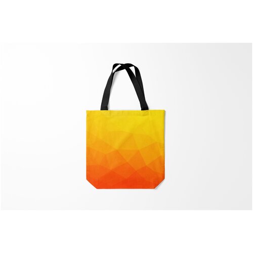 фото Сумка-шоппер / 40х40 см / тренды / геометрия полигон burnettie