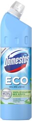 Domestos ЕСО Антиналет, универсальное чистящее эко средство для туалета и ванной, Свежесть Моря, без хлора, 750 мл