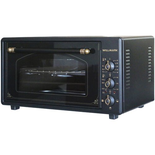 Духовка электрическая WILLMARK WOF-365BLG 36л таймер противень 2шт решетка черный 1300Вт 749000₽