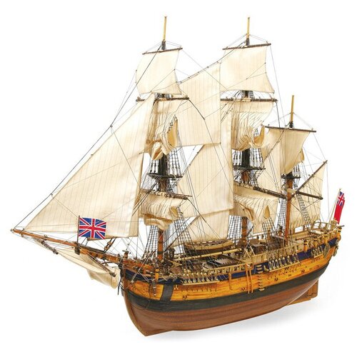 сборная модель парусного корабля от occre испания барк hms beagle 720х230х480 мм м 1 60 Сборная модель корабля от OcCre (Испания), Endeavour, М.1:54