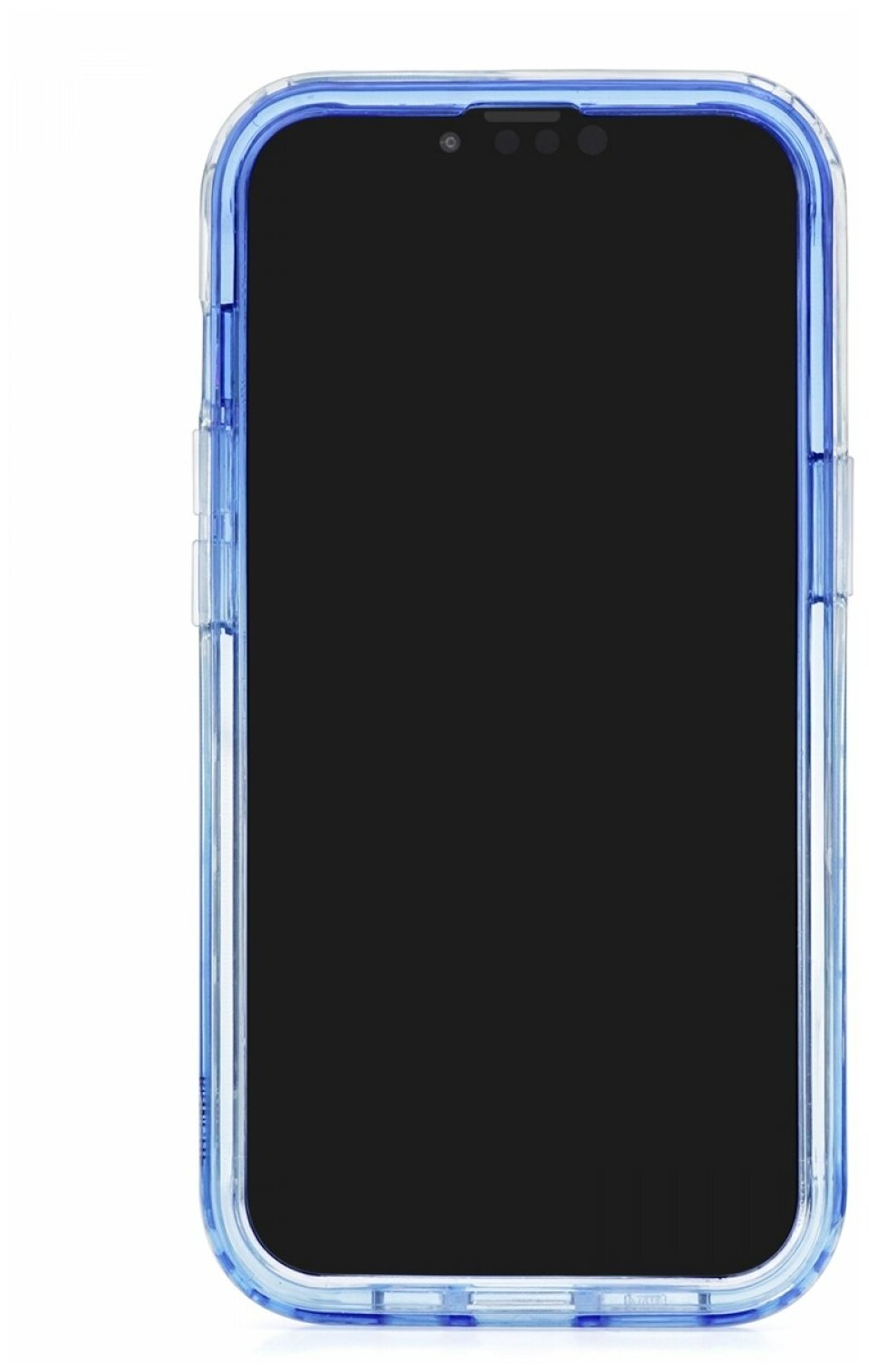 Чехол для Apple iPhone 13 Pro Max КRUЧЕ Gradient Blue, силиконовый бампер с защитой камеры, пластиковый защитный кейс, прозрачная накладка