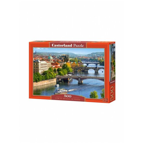 Пазл Castorland 500 деталей: Мосты Праги, Castorland пазл castorland 500 деталей велосипед castorland