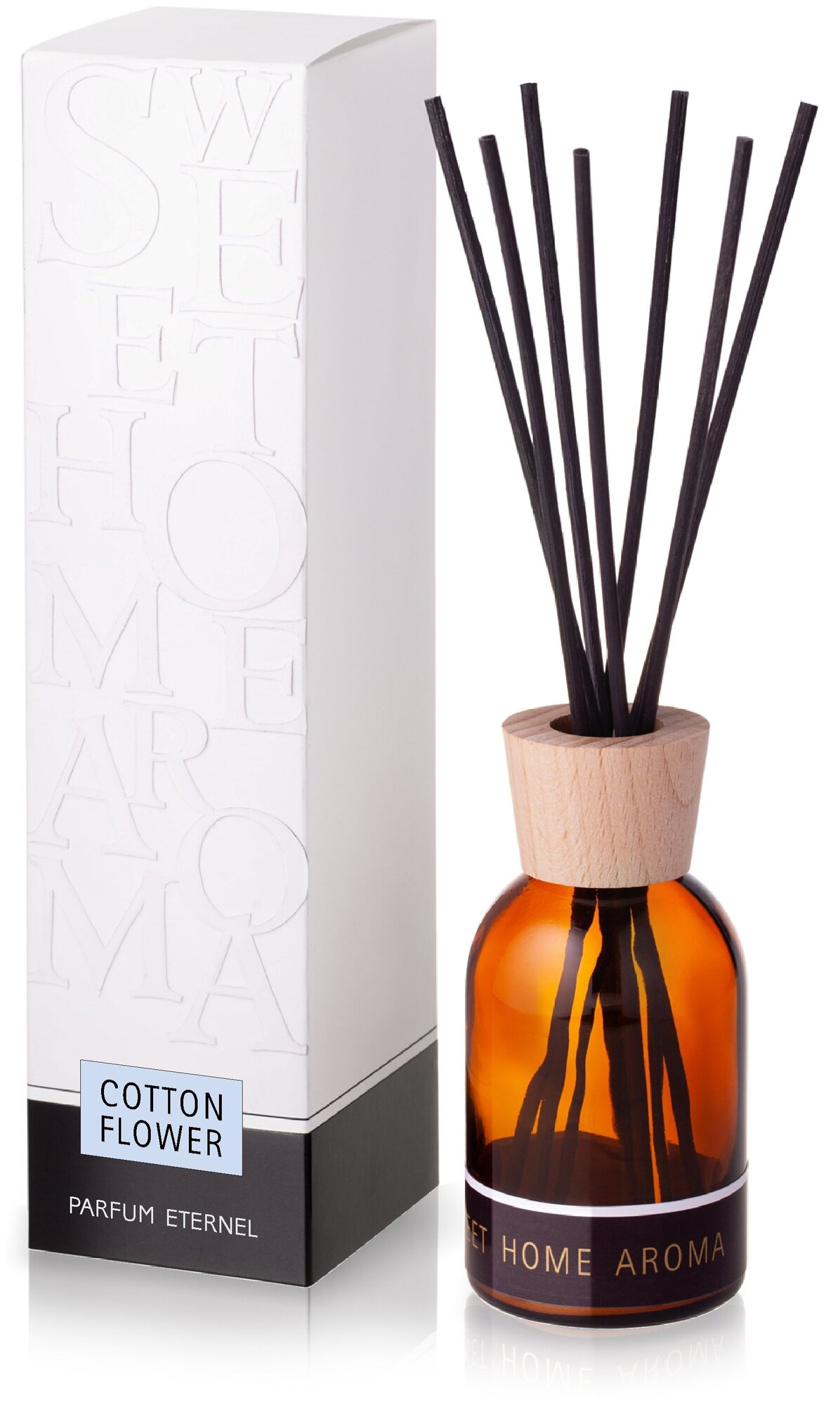 фото Ароматический диффузор для дома Cotton flower 110 мл с палочками