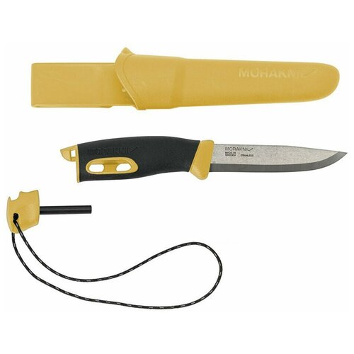 фото Нож morakniv spark yellow, нержавеющая сталь, цвет желтый