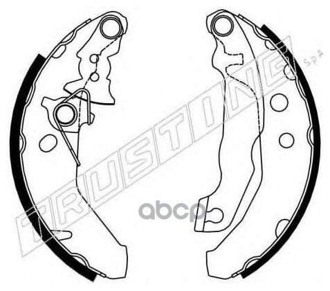 К-Т Бараб. Тормоз. Колодок Trusting арт. 040145Y