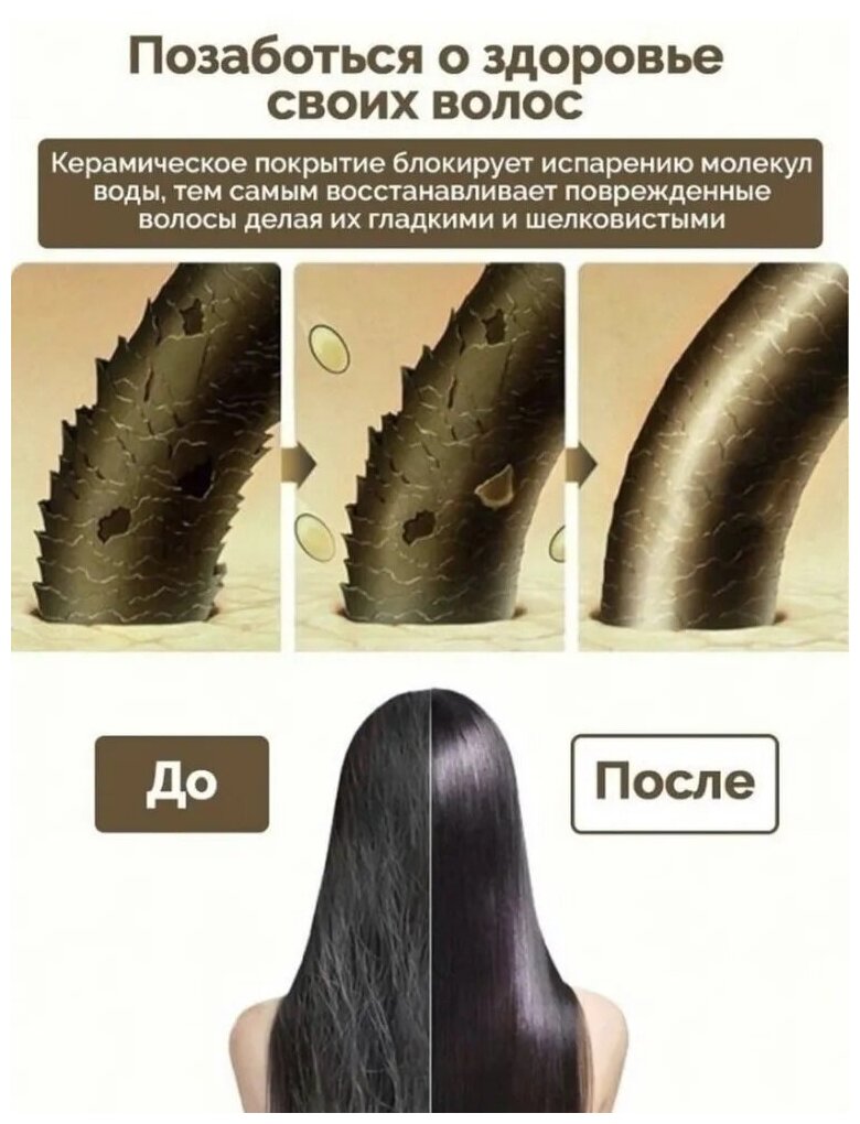 Профессиональная плойка для волос SOFT CURLS 25мм / Для завивки волос, укладки локонов / Для кудрей / Профессиональный стайлер SOKANY SK-673 - фотография № 7