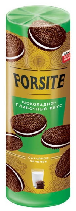 "Forsite", печенье-сэндвич с шоколадно-сливочным вкусом, 220 г - фотография № 2