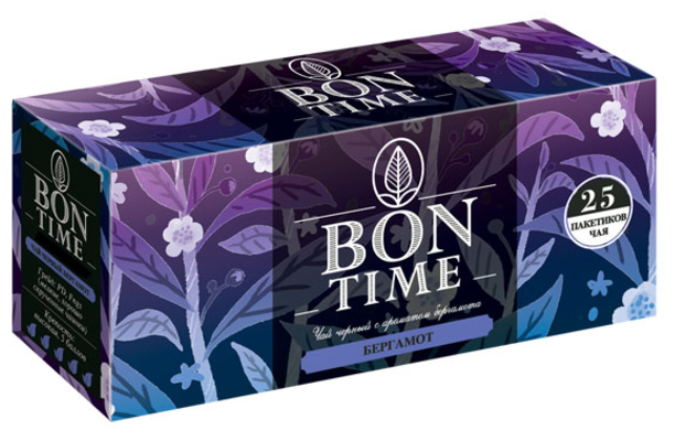 Чай черный с бергамотом «Bontime» 25 пакетиков, 50 г