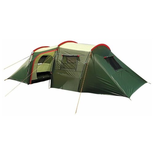 Палатка туристическая 4 местная с большим тамбуром MirCamping 1007-4, 2 комнаты для кемпинга