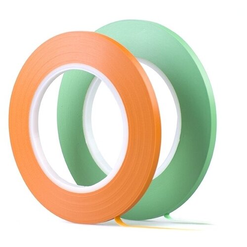 Термостойкая контурная лента ROXTOP 6мм х 55м зеленая. Для нанесения многоцветного рисунка на пластмассовые элементы кузова. Арт. 341125