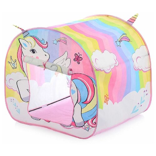 Палатка детская, Единорог в сумке. Размеры палатки: 92х80х80 см. (889-214B)