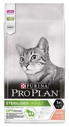 Purina Pro Plan Сухой корм для Кастрированных кошек Лосось (Sterilised Salmon) - 12171693123359041238166412372600 0,4 кг 21496 (2 шт)