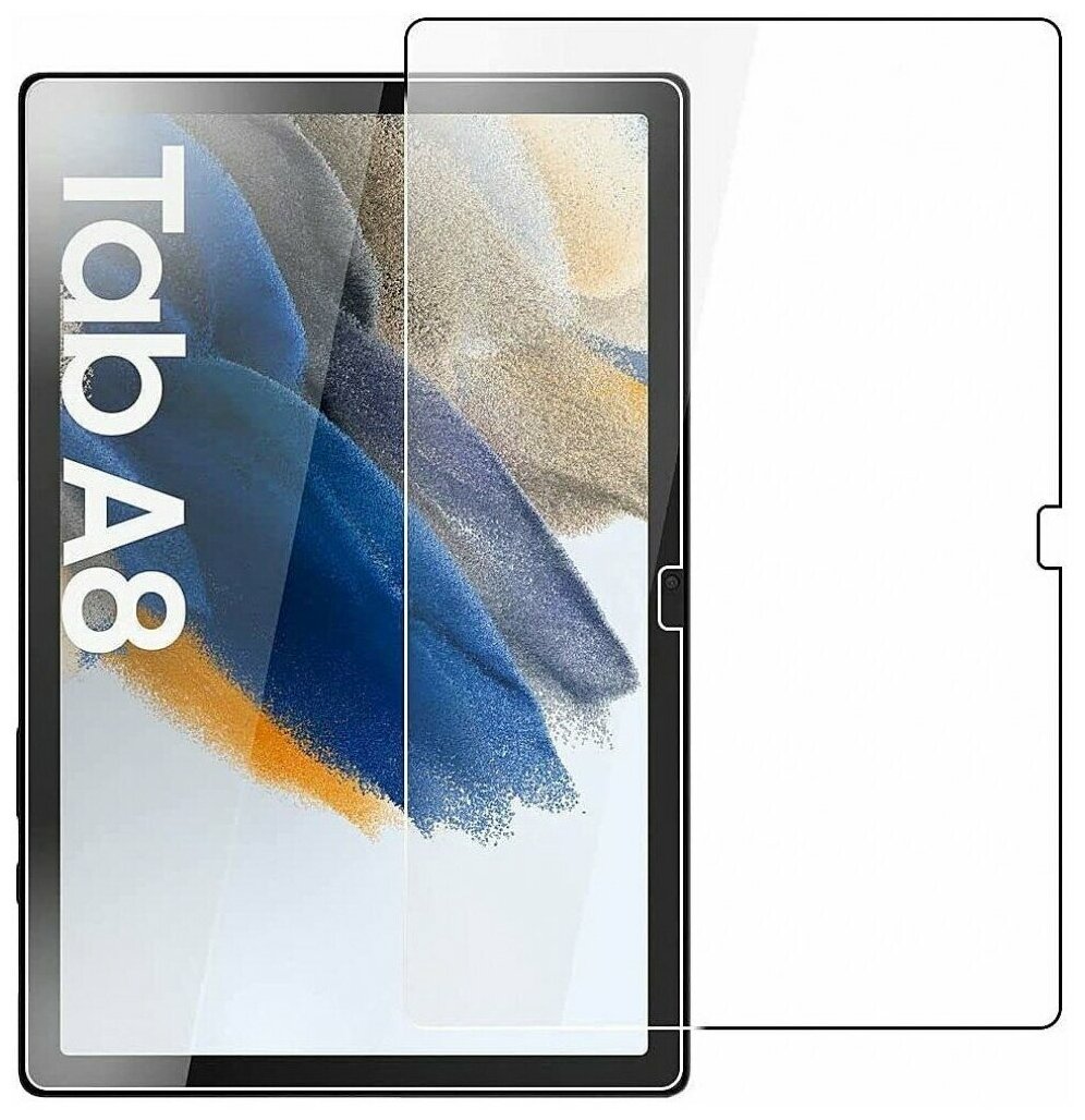 Защитное стекло Zibelino для Samsung Galaxy Tab A8 X200 10.5 ZTG-SAM-TAB-X200 - фото №3