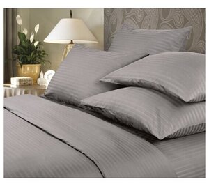 Полутораспальный комплект постельного белья Verossa Stripe Gray с наволочками 50*70 (738012)