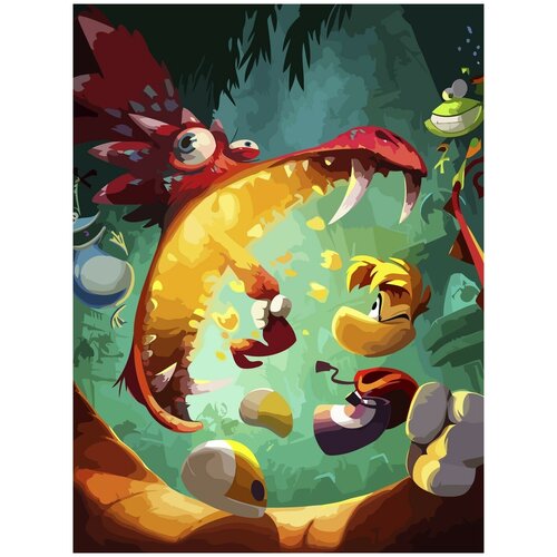 Картина по номерам на холсте rayman - 1 30X40