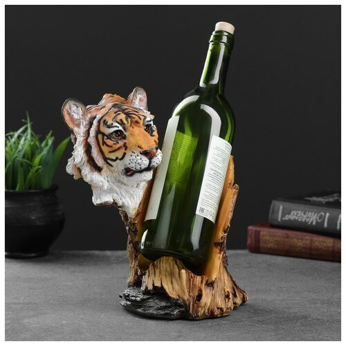 фото Подставка под бутылку "тигр" акрил. 17х22х24. 5см 4941669 хорошие сувениры
