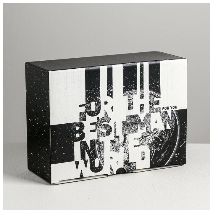 Коробка‒пенал For real man, 26 × 19 × 10 см / Подарок