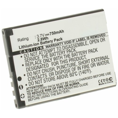 Аккумулятор iBatt iB-U1-M308 750mAh для Nokia 7373, N76, 7370, 7500 Prism, 7070 Prism, 1606, 2505, 2630, 2660, 2760, 3606, 5000, 6111,