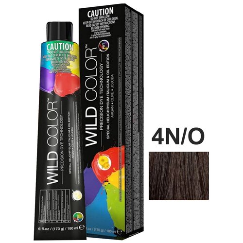 Крем-краска PERMANENT COLOR для окрашивания волос WILD COLOR 4N/O средний каштановый 180 мл