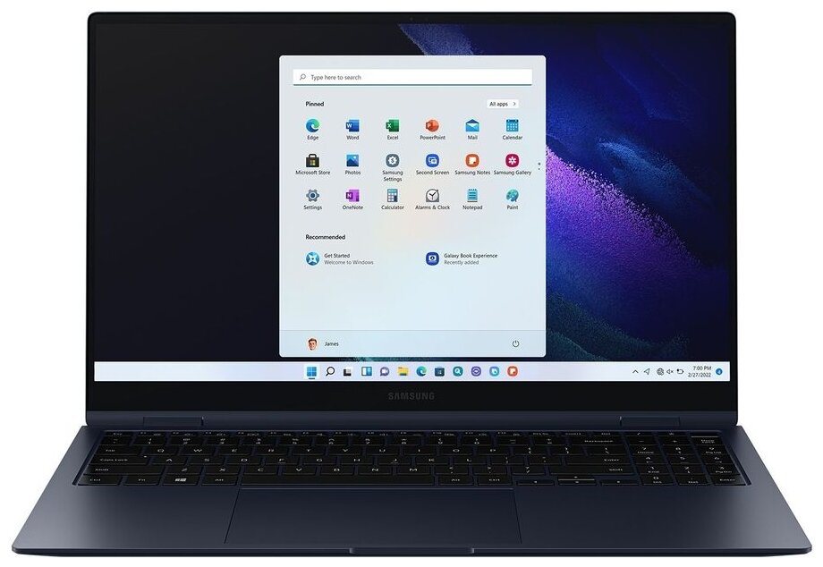 Ноутбук-трансформер Samsung Galaxy Book Pro 360 NP950 15.6", i7, 8Gb,512 Gb. темно-синий