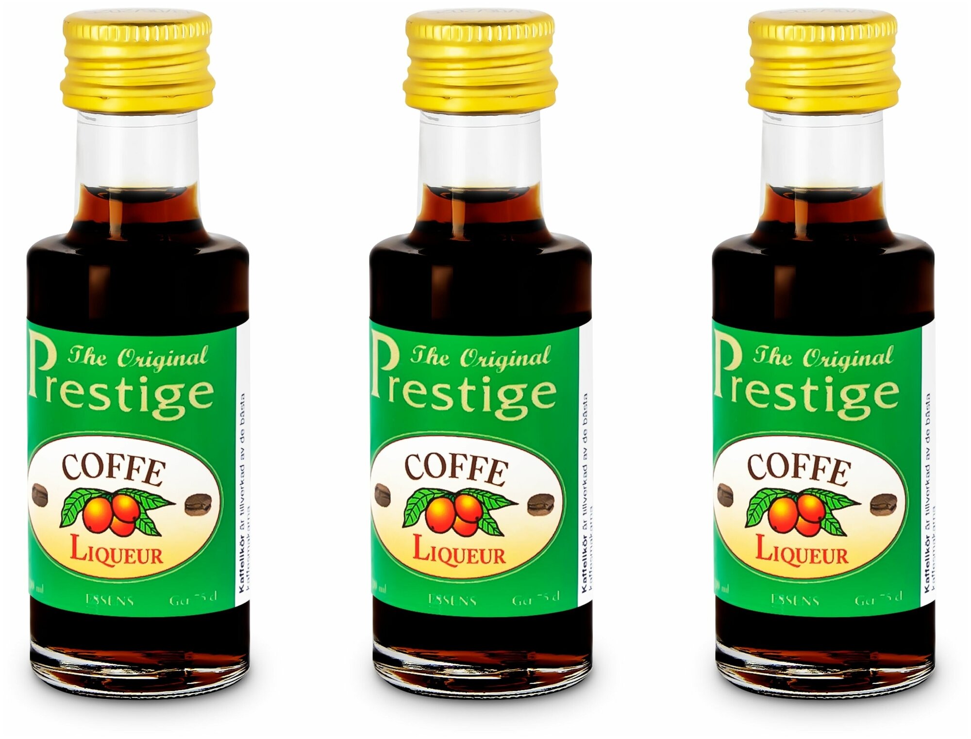 Эссенция для самогона или выпечки десерта Prestige "Coffee Liqueur" ароматизатор пищевой "Кофейный ликер" 20 мл * 3шт.