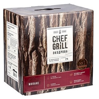 CHEF GRILL Экодрова из дерева мопане 8 кг