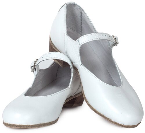 Туфли VARIANT, для танцев, натуральная кожа, размер 28, белый