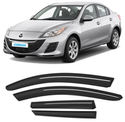 Дефлекторы окон,  ветровики,  Voron Glass серия Corsar для Mazda 3 II BL 2009-2013,  седан,  накладные,  к-т 4шт.